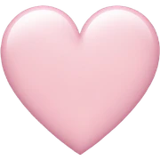 Light pink heart sticker