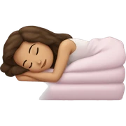 Brunette girl sleeping sticker