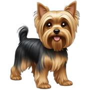 dog yorkshire terrier full body sticker