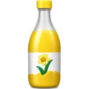 Yellow scrub on beautiful bottle  sticker