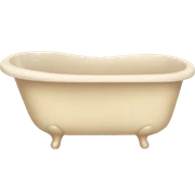 Beige astethic bathtub with bubbles sticker