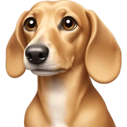english cream dachshund sticker