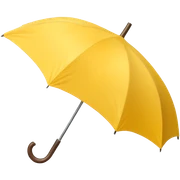 yellow umbrella sticker