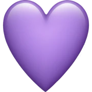 light purple heart sticker