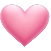 Cute pink heart sticker