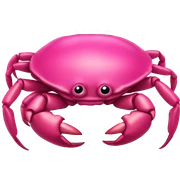 Hot Pink Crab sticker