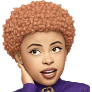 afro boy with necklace portrait sticker