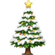 White Christmas tree  sticker