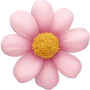 Soft pink flower  sticker