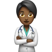 Female Doctor with boxing gloves sticker