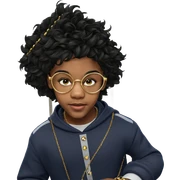charming boy with jewelry sticker