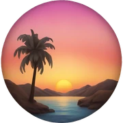 Sunset sticker