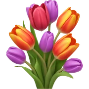 Tulip bouquet sticker