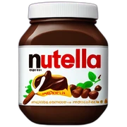 Nutella glas sticker