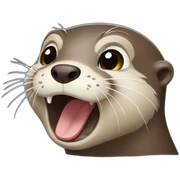 otter crying sticker