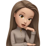 elegant girl with brown hair sticker
