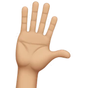 three fingers sticker