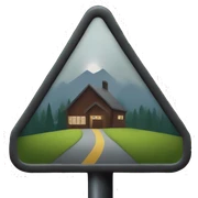 Twilight Inspired Emoji : Forks, Washington Signpost – A “Forks” town sign, maybe with some rainy or misty details, would represent the small-town setting of the story. sticker