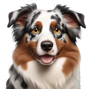 Red Merle Australian shepherd sticker