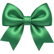 Green bow sticker