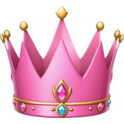 Pink crown sticker