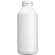 White 1 L water bottle  sticker