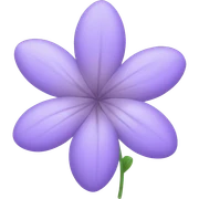 Pastel purple flower sticker