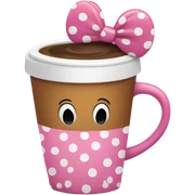 Minnie Mouse coffee sticker