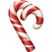 Candy cane sticker
