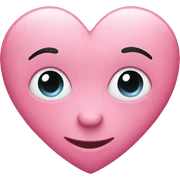 Pink heart  sticker
