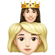 Wearing a crown sticker