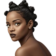 realistic portrait of girl sticker