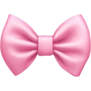 baby pink bow sticker