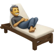 Relaxing emoji sticker