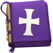 Purple bible  sticker