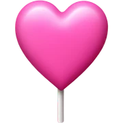 Pink Heart candy sticker