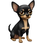 Black chihuahua sticker