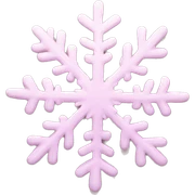 pastel pink snowflake  sticker