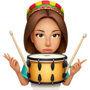 Festive Drummer sticker