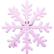 pastel pink snowflake  sticker