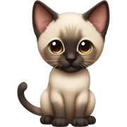 Siamese kitten sticker