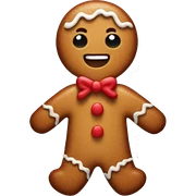 Gingerbread man sticker