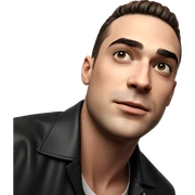 portrait of a stylish boy sticker
