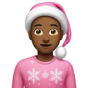 Pink Christmas  sticker