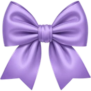 Pastel purple bow sticker