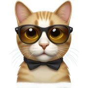 Cat with sunglasses sticker