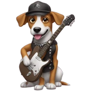 rockstar dog sticker
