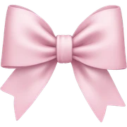 Light pink bow sticker