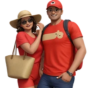 outdoor couple by the ocean sticker