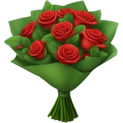 Bouquet of red roses  sticker